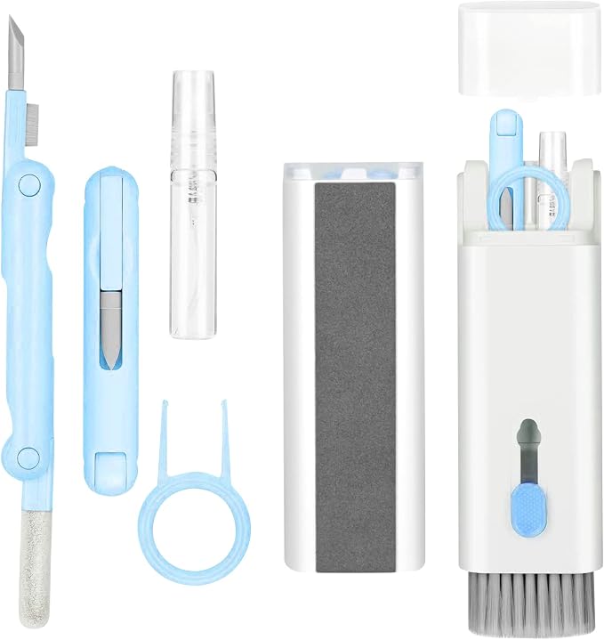 7-in-1 Electronic Cleaner Kit,Keyboard Cleaner,Laptop Cleaner Kit for Monitor, Cell Phone, Headset, Lego, Laptop Camera Lens(Blue) by IFTHFOUR