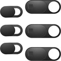 Laptop Camera Cover Slide, Phone Camera Cover Slide, 6 Pack Ultra Thin Webcam Cover Slide for Laptop, Desktop, PC, Tablet, Smartphone, Protect Your Privacy and Security(Black) by ZUCUCUC
