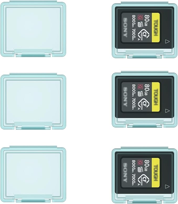 6 Pcs CFexpress Type-A Card Holders Storage Cases with Label Stickers | 6Pcs independent cases, specially for CFexpress Type-A cards, dustproof anti-scratch protection, adhesive Label - Image 9
