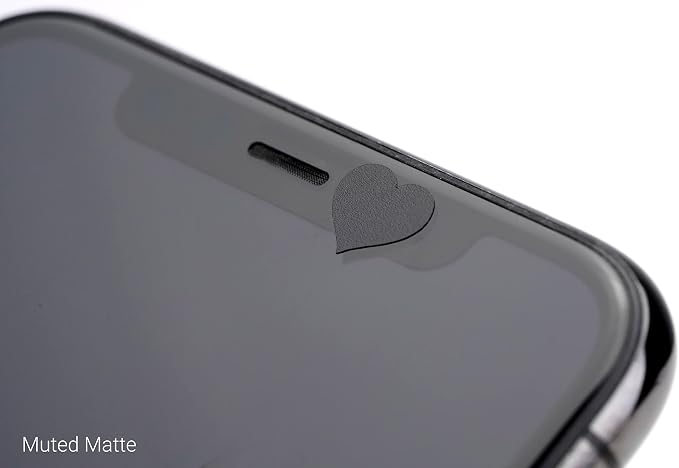 BLOCKED Original Vinyl Webcam Cover Stickers | Restickable & Stackable Privacy Covers | for All Camera-endable Devices | 3-Sizes | 57 Black Hearts (Muted Matte) - Image 6