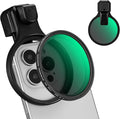 K&F CONCEPT 67mm Press-on ND2-32 Phone Lens Filter Kit | Multi-Coated VND Filter Compatible with iPhone 17/16/15/14/13/12 Standard, 16/15/14/13/12 Pro/Pro Max, FP102 by KFCONCEPT