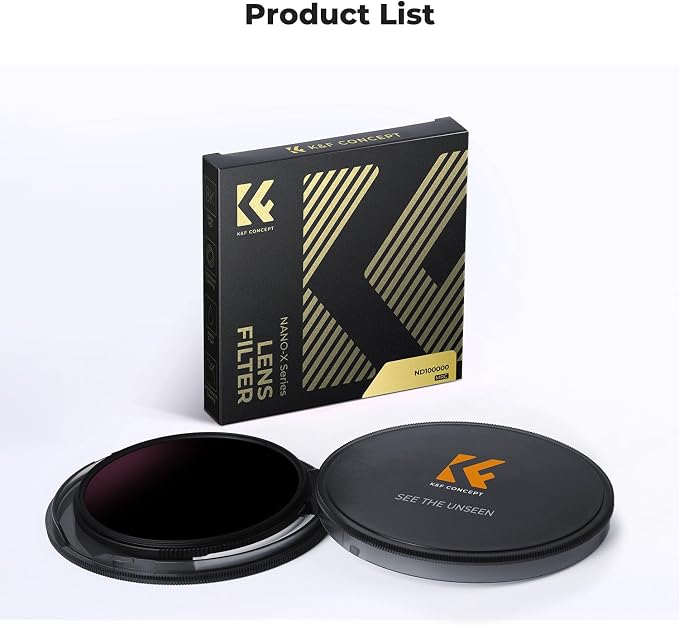K&F CONCEPT 49mm ND100000(16.6 Stops) High Definition ND Lens Filter | Optical Glass Fixed Neutral Density Lens Filter with 28 Multi-Layer Coatings (Nano X Series) FN706 - Image 9