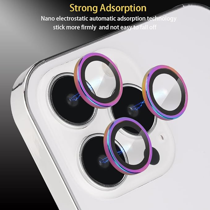 Camera Lens Protector for iPhone 16 Pro/16 Pro Max, Colorful | Tempered Glass, Auto-align Tray, Easy Installation, Case Friendly, Anti-Scratch, HD Clear, Ultra Slim - Image 4