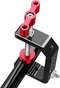 C Clamp Camera Clamp Mount with 1/4" and 3/8" Threaded Holes - 2.44 Inch Jaw Opening - Max Load 12lb/5kg by Lanxire