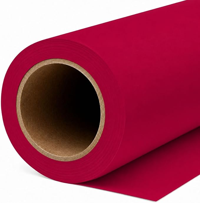 Yizhily Flame Seamless Paper Backdrop, 53 in x 16.4 ft | Product photography; creative sets; event portraits; tabletop shoots; small studio photoshoots by YizhilySeamlessBackgroundPaper