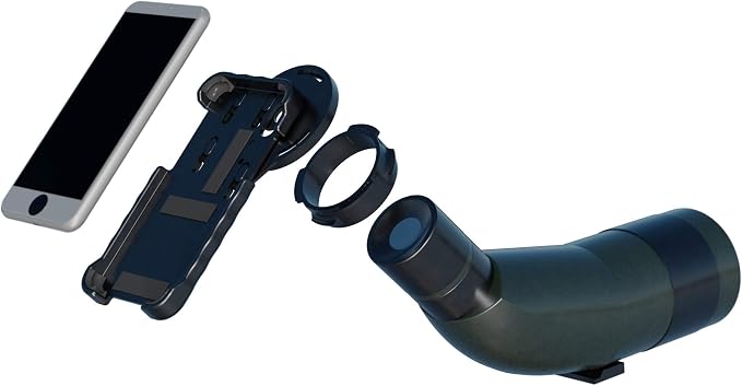 Phone Skope Complete Digiscoping Kit: Ideal Scope Camera for Hunting/Birding/Stargazing - Phone Scope Adapter Kit Includes Phone Scope Mount Case, Eyepiece Adapter, Lens Cloth - Fits Most Smartphones - Image 4