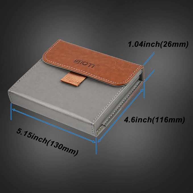 SIOTI Camera 100 * 100mm Square Filter Case 3 Pockets, Leather Filter Pouch, Compatible with 100mm*100mm Square ND/GND/Colorful Filter - Image 7