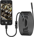 1920P HD Dual Lens Endoscope Camera Semi-Rigid Snake Cable IP67 Waterproof 8LED Lights Dimmable HD Industrial Pipeline Inspection Probe Compatible with Smartphones Endoscope Camera (16.4ft) by LAUREII