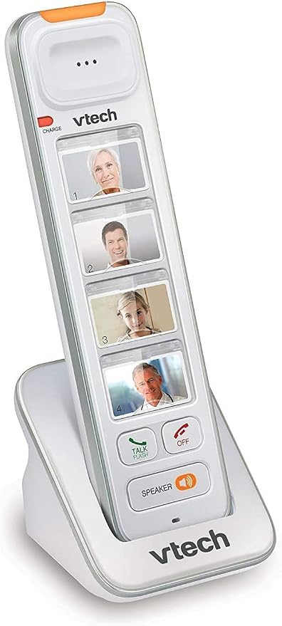 VTech SN5307 Amplified Photo Dial Additional Handset | Big Buttons, Large Display, 4 Photo Speed Dials, For SN5127 & SN5147 Senior Phones by VTech