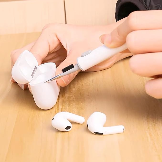 Cleaning Kits for Airpods Pro 1 2 3 Multi-Function Cleaner Pen Soft Brush for Bluetooth Earphones Case Cleaning Tools for iPhone 16 15 Pro Max Lego Camera Lens (White). - Image 4