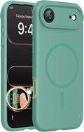 miracase Magnetic for iPhone Air Case, Compatible with MagSafe, Integrated Silicone Camera Control Cover, 3.0mm Thicken Shockproof Drop Protection Phone Case for 17 Air,Midnight Green by Miracase
