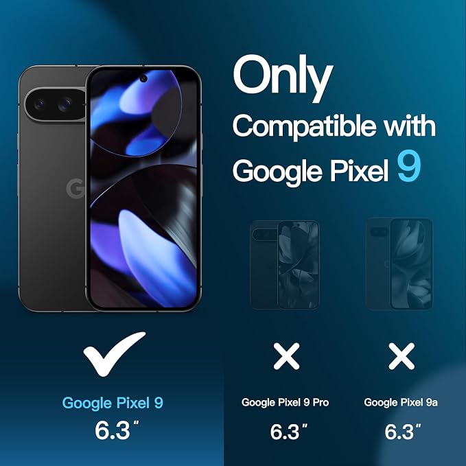 JETech Screen Protector for Google Pixel 9, 2+2 Pack | with Camera Lens Protector, HD Clear Tempered Glass, Anti-Scratch Protection, Easy Installation Tool - Image 2