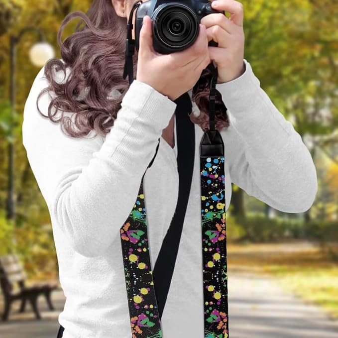 Coldinair Black Adjustable Camera Strap Universal Neck & Shoulder Soft Padded Strap for All DSLR Cameras,Binoculars - Image 3