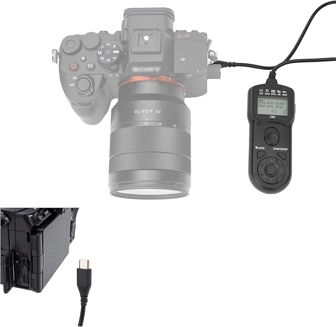 JJC Intervalometer Timer Remote for Sony A7V A6700 A7R VI ZV-E10 II A7C II | Time Lapse Shutter Release for Sony A7 V A7RVI A7R6 ZVE10II A7CII A7CR ZV-E1 ZVE1 RX1R Mark III Cameras - Image 7