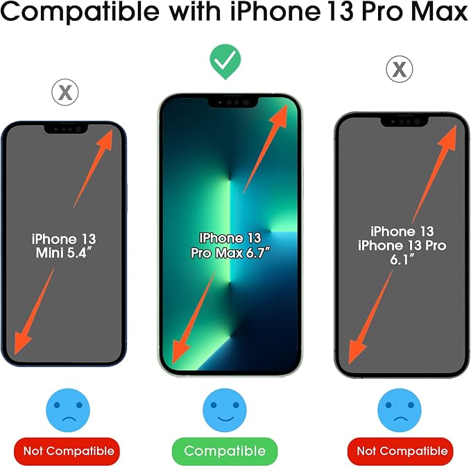amFilm OneTouch for iPhone 13 Pro Max 6.7'' Screen Protector Tempered Glass | Auto-Alignment 30s Install with Camera Lens Protector, Bubble Free, Scratch & Drop Protection, HD Clear[2+2 Pack] (13PM-6.7') - Image 3
