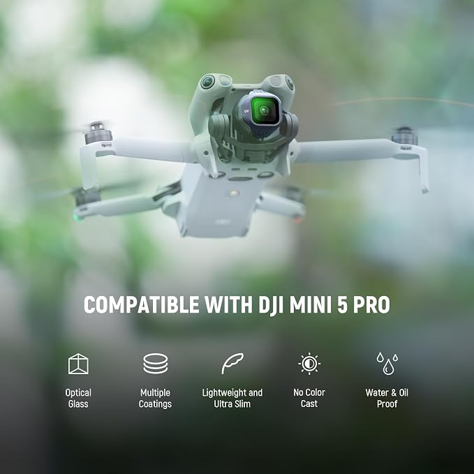 NEEWER UV Filter Compatible with DJI Mini 5 Pro Drone, Snap On Protective Filter Camera Lens Protector Multicoated Optical Glass Aerial Photography Accessories - Image 2