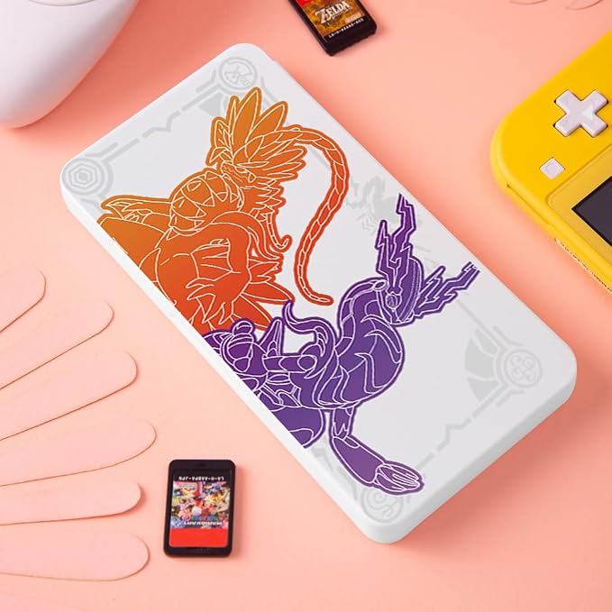 PERFECTSIGHT Switch Game Case Compatible with Nintendo Switch OLED & Switch Lite, 24 Switch Game Holder, Cute Switch Game Card Case Cartridge with 24 Slots Game Card Storag (Red and Purple) - Image 7