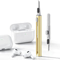 Hyashee Cleaner Kit for Airpods Pro 1 2 3 Multi-Function Cleaning Pen with Soft Brush Flocking Sponge for Bluetooth Earphones Case Cleaning Tools (Yellow) by HyasheeDesignforElectronics