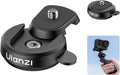 ULANZI CK01 Cka Quick Release Base Set Camera Accessories, Quick Setup Kit | with 1/4'' Screw for GoPro DJI Insta360 AKASO Action Cameras, Small Camera and Lights Super-Quick Switching by ulanzi