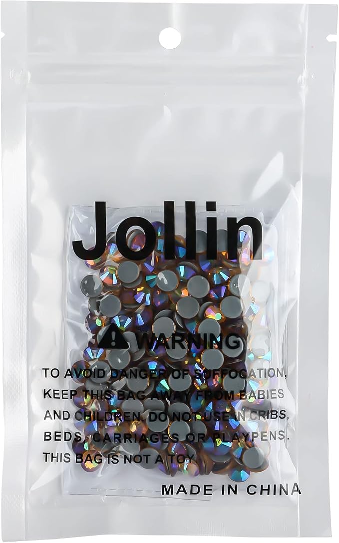 Jollin Hotfix Rhinestones Flatback Crystal Gems 6.4mm SS30, Topaz AB | 288pcs Hot Fix Crystals Glass Rhinestones for Bedazzling, Crafting, Clothes, Shoes & Accessories DIY Decoration - Image 7