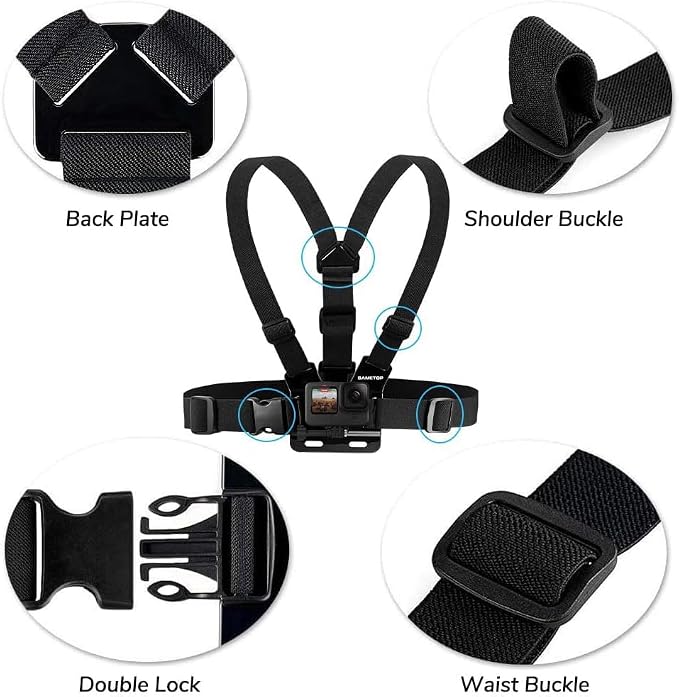 Chest Mount Strap Harness Chesty Body Mount for GoPro | for Go Pro Mission Hero 13 12 11 10 9 8 7 6 5 4 Session 3+ 3 Max AKASO DJI Osmo Action Cameras - Image 2