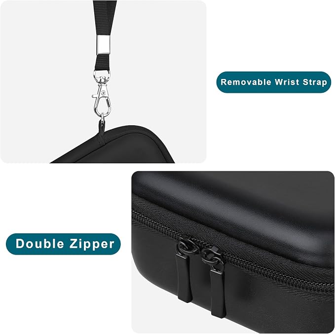 Canboc Carrying Case for CHUZHAO Vintage Mini Digital Camera, Black | Portable TLR Style Retro Camera Bag, Mesh Pocket fits USB Cable, SD Card, Case Only - Image 5