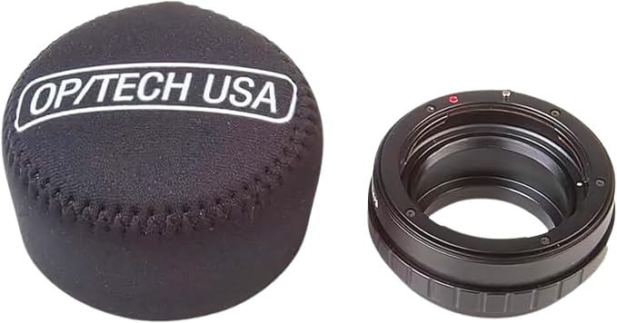 OP/TECH USA Fold-Over Neoprene Lens Pouch – Camera Lens Case for safe Lens Cover storage, Great for Photography & outdoor shoot, Keeps your Lens secure with No-Lose Lid-304 (Black) - Made in USA - Image 5