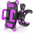 Crescendo CR-30 SlimClip Mic Stand Phone Holder, iPhone Clamp Mount, Pole Phone Mount, Microphone, Music or Drum Stand, Mic/Phone Clip - for iPhone, Samsung Galaxy, Pixel, Any Smartphone (Purple) by Crescendo