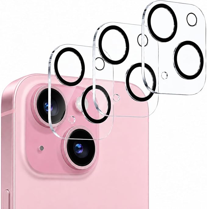 Camera Lens Protector for iPhone 14/iPhone 14 Plus- 3 Pack | 9H Tempered Glass, HD Clear, Scratch Resistant, Camera Cover Accessories, Case Friendly, Not Affect Night Shots by WumigooProducts