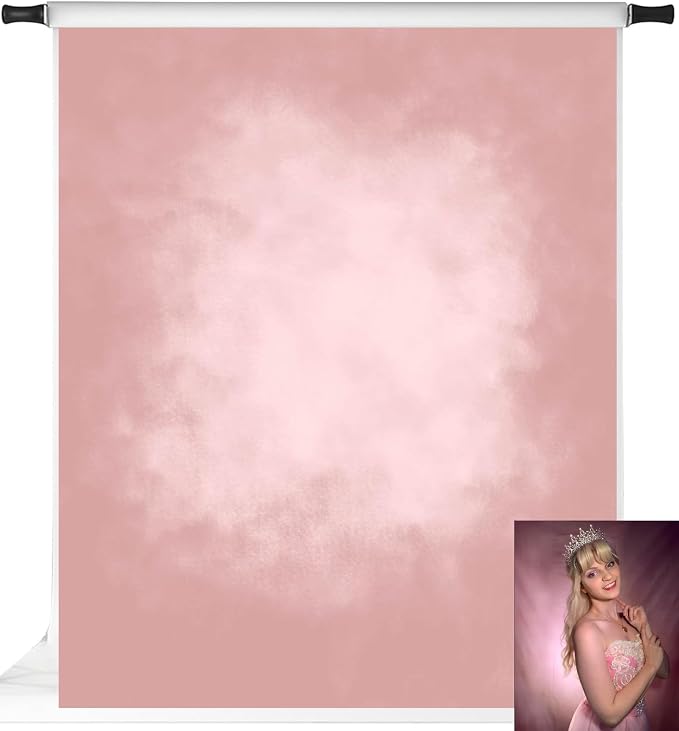 Kate Pink Photography Backdrops Abstract Photo Backdrop Poratrait Background for Photoshoot, 8x10ft by KateBackdropforPhotography