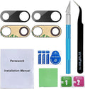 2 Pcs OEM Back Rear Camera Lens Glass Replacement for iPhone 8 Plus and 7 Plus with pre-Installed Adhesive and Reparing Toolkit by Perzework