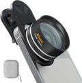 90mm Macro Lens for Smartphone, 10X Phone Lens for iPhone & Android | Clip-on Macro Lens Kit, F1.05 Aperture, 90mm Working Distance, 6-Element Glass, AR+AF Coating, Aluminum Housing by Unknown