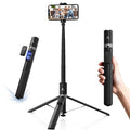 K&F CONCEPT 69" Pop Open & Quick Fold Phone Tripod | 360° Rotatable Selfie Stick with 9 Button Bluetooth Remote, Cell Phone Tripod for Travel, Live Streaming, Vloggers. X96 by KFCONCEPT
