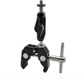 Super Clamp Mount with Dual Ball Head Magic Arm Heavy Duty Plastic Crab Compatible with GoPro, DJI Action 2, Insta360, Canon Nikon Sony Cameras, Field Monitor, LED Light, Microphone, Tube, Tripod by LSYRIA