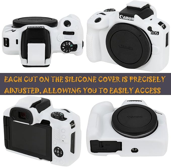 Case for R50, R50 Camera Silicone Protective Case, Lightweight, Anti-Scratch Slim Fit Soft Skin, R50 Accessories - White - Image 2