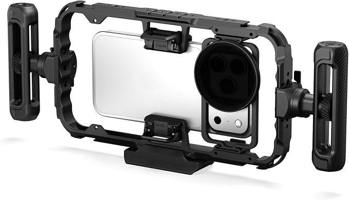 Tilta Khronos Universal Smartphone Case Creator Kit | Adjustable 360 Degree NATO Handle | NATO to ARCA Adapter | 58mm Magnetic Filter Tray | Variable ND Filter | Mobile Filmmaking Cage | Space Gray by Tilta
