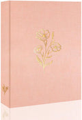 Holoary Photo Album 4x6 100 Photos, 100 Pockets 4”x6” Picture Album, Linen Fabric Cover Picture Book for Photos, 4x6 Photo Albums for Family Weddings Travel Memories(Pink) by Holoary