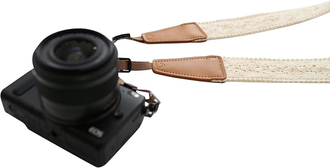 UNIKSTRAP Original Design Personalized Adjustable Camera Strap Cream Graceful & Vintage Lace, Fit for Canon Nikon Sony Olympus Interchangeable Lens Digital Camera/DSLR etc. - Image 3