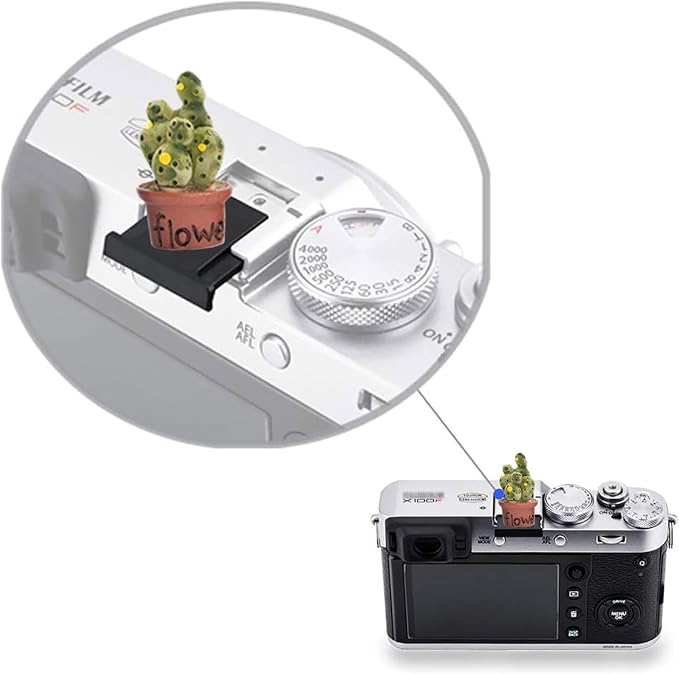 Camera Hot Shoe Cover, Cartoon Hot Shoe Cap, Hot Shoe Protector Compatible with Sony Fujifilm Fuji Canon Nikon Pentax Leical Panasonic (2pcs Friend Flower) - Image 4