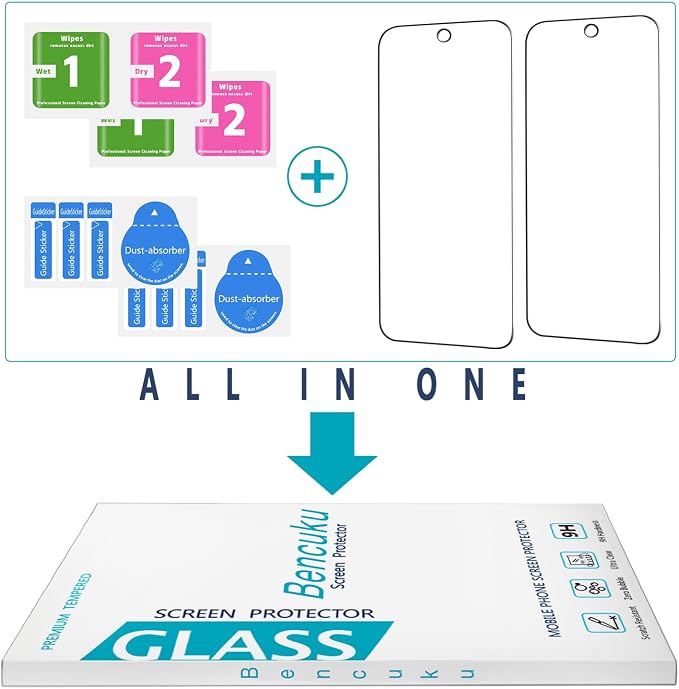 2+2 Pack Screen Protector for Google Pixel 9 Pro XL Tempered Glass | with Camera Lens Protector, Fingerprint ID Compatible, Anti Scratch, Bubble Free - Image 7