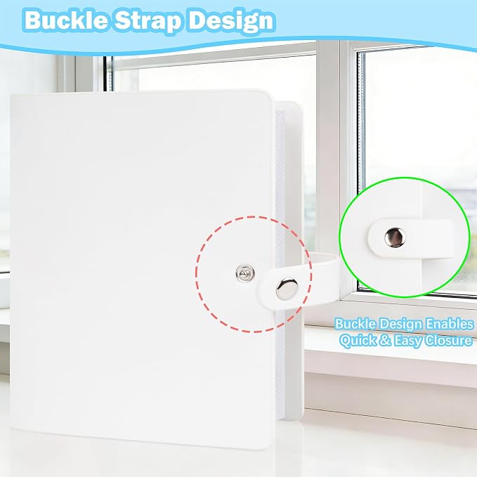 Ruibytree 320 Pocket Album for Instax Mini & Polaroid 2x3" Photo, ClayWhite | Gift-Ready Packaging, PU Leather Cover, Acid-Free Pages, Side-Loading Clear Pockets, Durable Binding, Easy Photo Viewing - Image 7