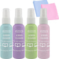 4-Pack Screen Cleaner Spray and 2 Pcs Microfiber Cloth Kit - for LCD, Laptop, PC, MacBook, iPhone, iPad, Computer Monitor, TV, Phone, Tablet, Touchscreen, Eyeglass Lens, and Car Display by Hatstart