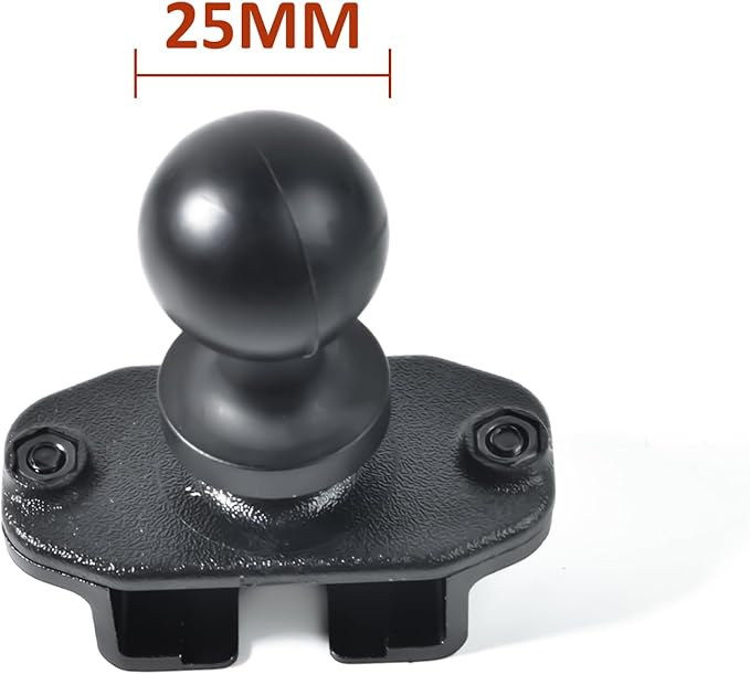 Universal Radio/CB Mic Bracket, Walkie-talkies Back Clip Mount with 25mm 1" Ball Adapter Compatible with RAM Mounts B Size Double Socket Arm - Image 5