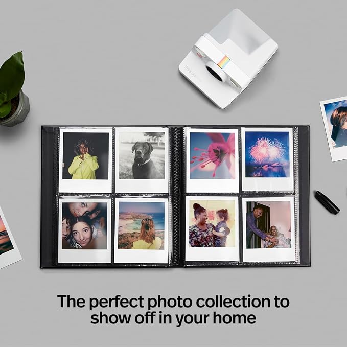 Polaroid Large Photo Album, Holds 160 Instant Photos, 40 Pages, Black | Compatible with Polaroid i-Type, 600 & SX-70 Film, Features Black Cover With Square Window Display, Measures 8.4 x 9.5in - Image 5