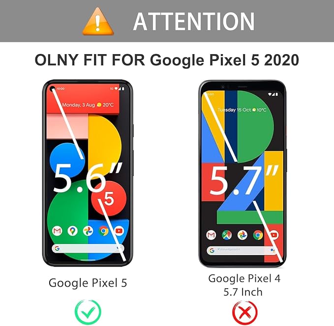 OMOTON [3 Pack Screen Protector for Google Pixel 5 - Tempered Glass/Case Friendly/Anti Scratch Screen Protector for Google Pixel 5 - Image 2