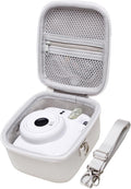 LTGEM Case Compatible with Fujifilm Instax Mini 13/12 Instant Camera, White | Fits Instant Camera 11/10/9/8/7/7+ and FUJIFILM Instax Mini Instant Flim with Shoulder Strap, Case Only by LTGEM