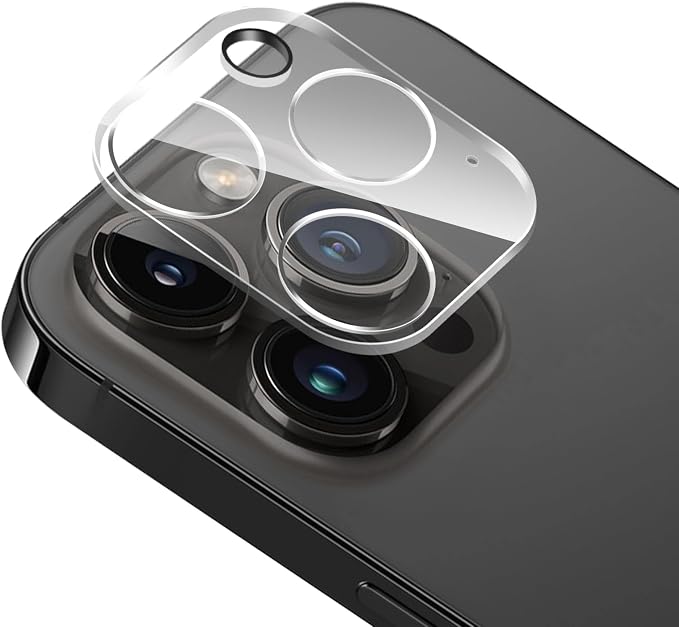 FanTEK Camera Lens Protector Compatible with iPhone 14 Pro / 14 Pro Max, 9H Tempered Glass Camera Screen Cover, Ultra HD Clear Acrylic Full Coverage Guard, Case Friendly by FanTEK