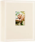Ywlake Photo Album 4x6 400 Pockets, Leather Photo Albums Holds 400 Vertical Pictures Only Beige by Ywlake