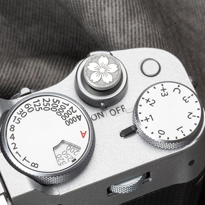 Cherry Blossom Metal Shutter Button for Fuji XT30III X100VI for Nikon | Aluminum alloy cherry blossom pattern dust-proof shutter Botton For Fuji XT5 XT4 XT3 XT30III X100VI X-E4 For Leica For Nikon - Image 5