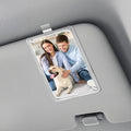 HINGTAI Acrylic Magnetic Personalized Photo Holder Car Picture Frame, Car Picture Holder, Car Photo Holder Car Visor Clip, Personalized Car Accessories Can Be Used to Add Your Personal Photo by HINGTAI
